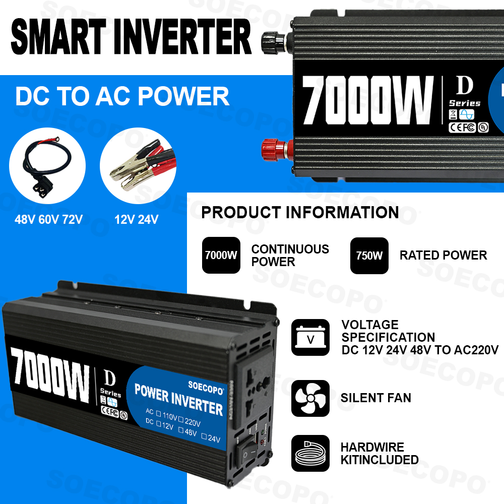 Car Inverter 6000W-10000W DC 1 - огляд і ціна Off Grid Solar Inverter 48V 6000W