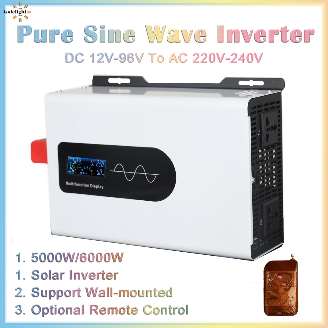 Pure Sine Wave Inverter 12v 22 - огляд і ціна Pure Sine Wave Inverter 5000W 48V 220V