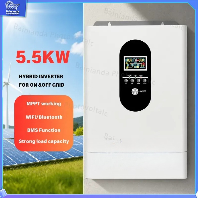 3kW 5.5kW Hybrid Solar Inverte - огляд і ціна Hybrid Solar Inverter 5.5Kw Mppt 48V
