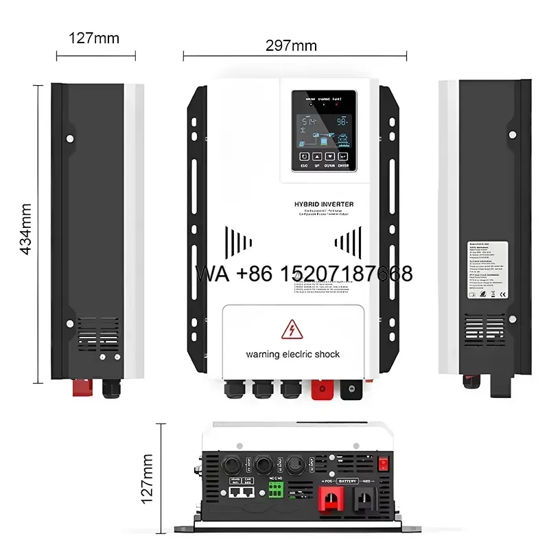 Wmwmnu for Hybrid Single Phase - огляд і ціна Hybrid Solar Inverter 5.5Kw Mppt 48V